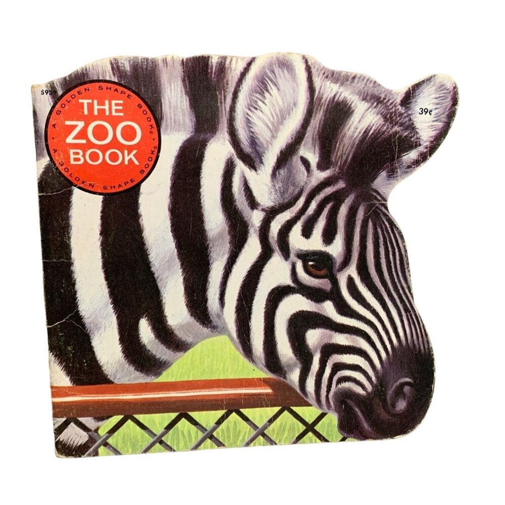 The Zoo Book By Jan Pfloog Golden Press Shape Book 1976 Vintage Kids Animal Stor